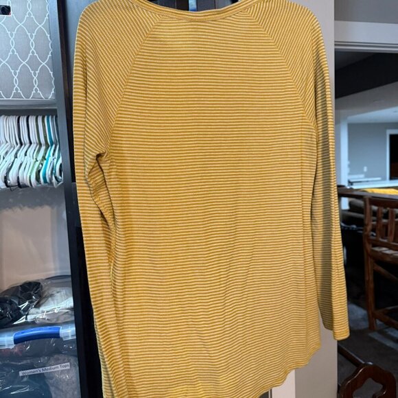 The North Face henley top - Gold/Mustard striped color - Picture 10 of 10